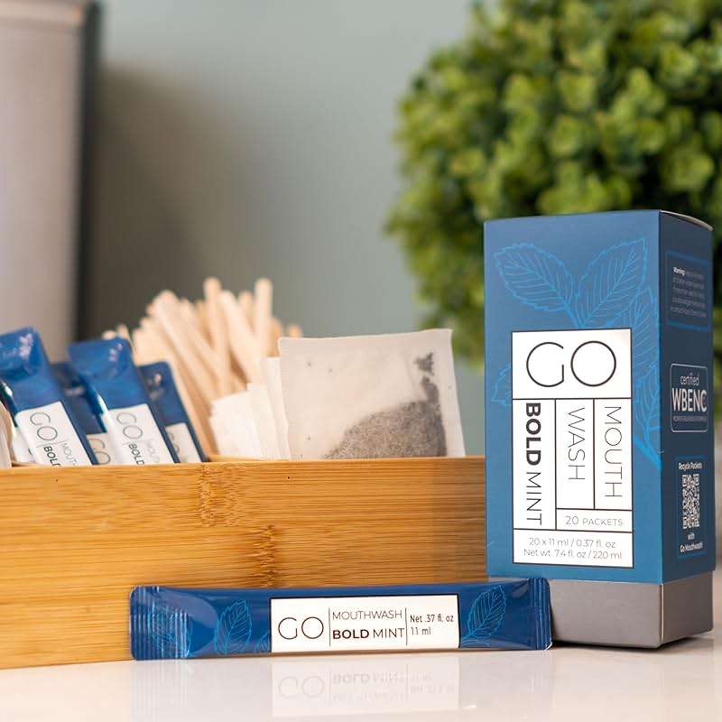 Bold Mint GO Travel Size Mouthwash Packets – Individual Mini Mouthwash for Fresh Breath - Smart Packet Design to Reduce Travel Bottle Waste -Portable Luquid Single Bulk - Image 7