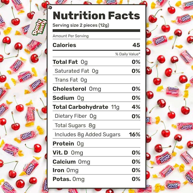 CHERRY Hard Candy Original Flavor 1 lb – Bulk Bag, Individually Wrapped (74 Pieces) - Image 2