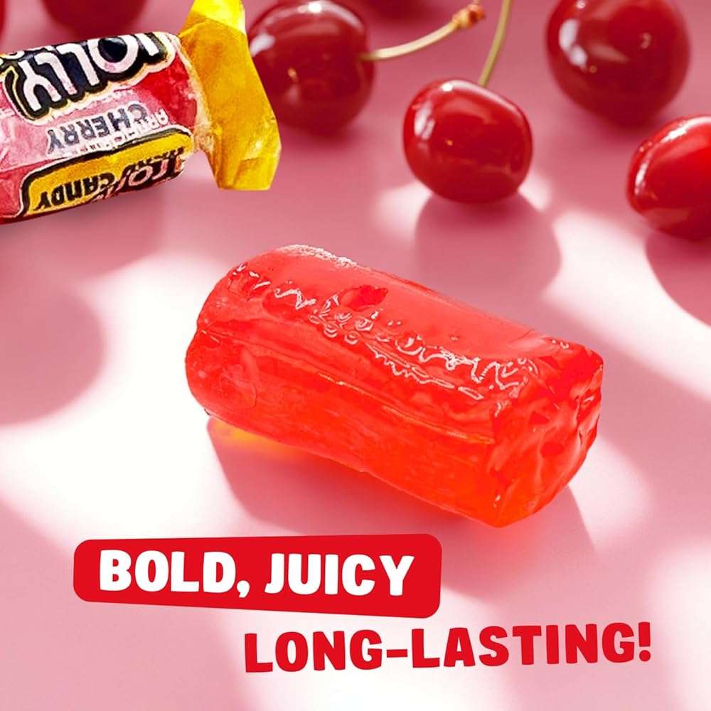 CHERRY Hard Candy Original Flavor 1 lb – Bulk Bag, Individually Wrapped (74 Pieces) - Image 3