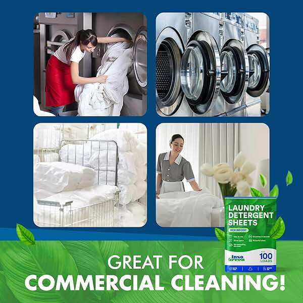 Eco Washer Sheets Detergent - 100 Loads, Zero Plastic Jugs, No Mess & Space-Saving Laundry Strips - Travel Laundry Detergent - 50 Sheets - Image 7