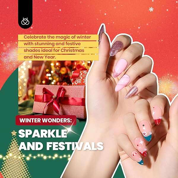 Beetles Gel Nail Polish Kit with U V Light - 68 Pcs 35 Colors Pink Glitter Nude Gel Polish Set Vivid Seasons with Base Matte&Glossy Top Coat Home DIY Nail Stuff Art Set Gifts for Women Teens Girls - Image 6