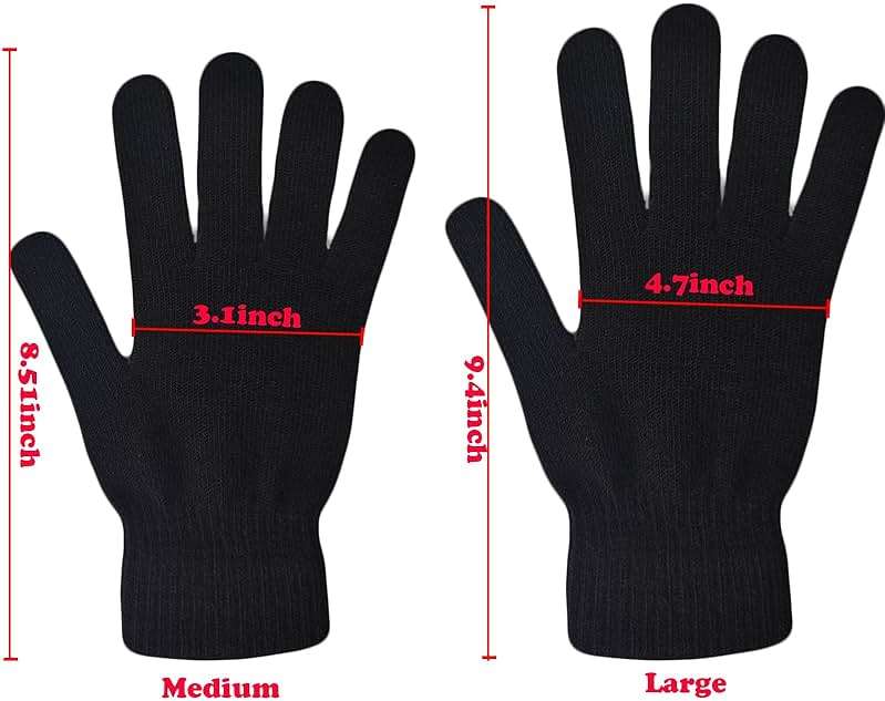 DALEDWN 5 Colors Winter Magic Gloves Unisex Adults Fits Most Men Women Teens Warm Gloves - Image 4