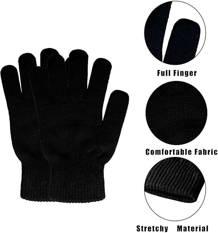 DALEDWN 5 Colors Winter Magic Gloves Unisex Adults Fits Most Men Women Teens Warm Gloves - Image 5