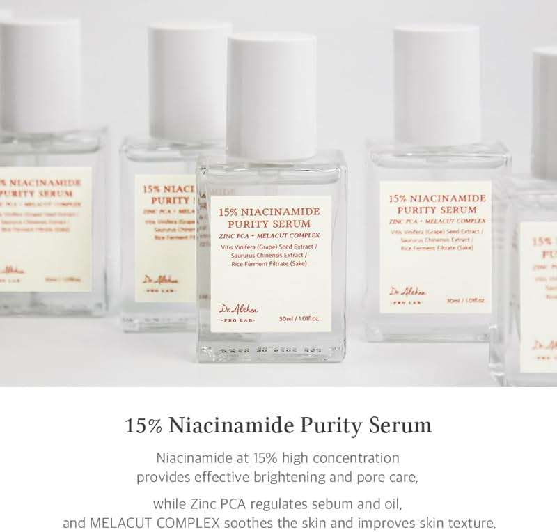 Dr.Althea 15% Niacinamide Purity Serum - 15% Niacinamide included, Overall skintone and texture improvement, Pore care, Serum control with Zinc. Vegan formula, Korean skincare - Image 2