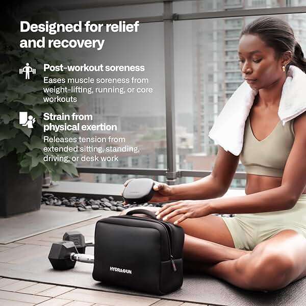 HYDRAGUN HeatPulse Back & Core Massager for Back, Menstrual, and Abdominal Pain Relief with Vibration and Heat Therapy… - Image 4