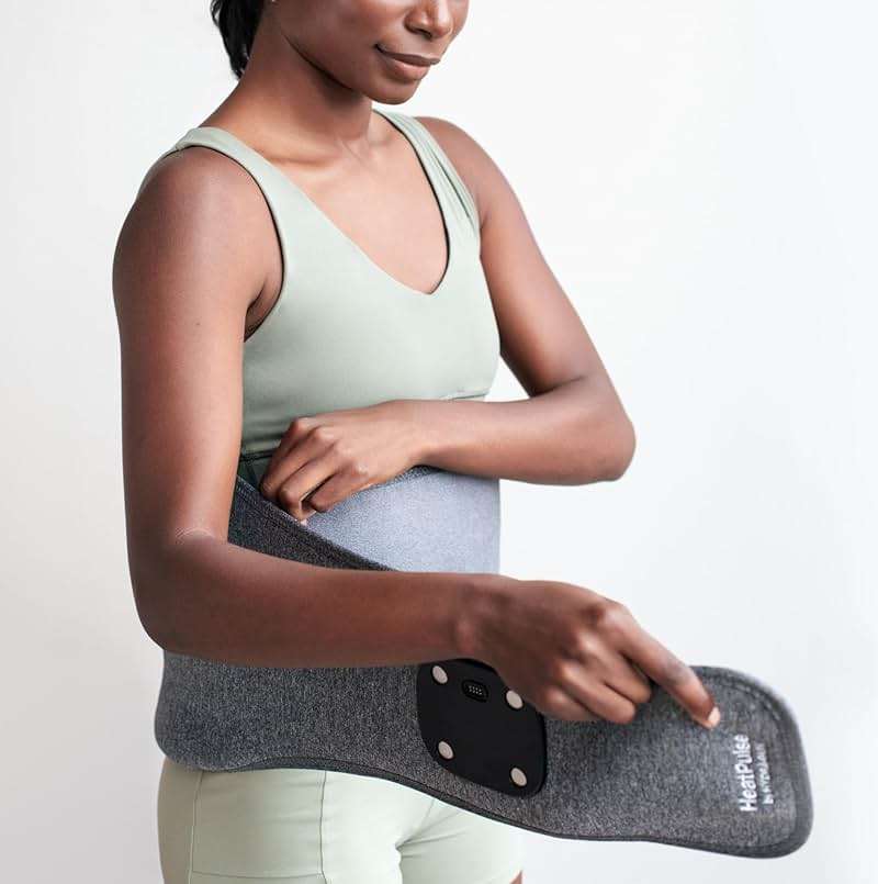 HYDRAGUN HeatPulse Back & Core Massager for Back, Menstrual, and Abdominal Pain Relief with Vibration and Heat Therapy… - Image 5