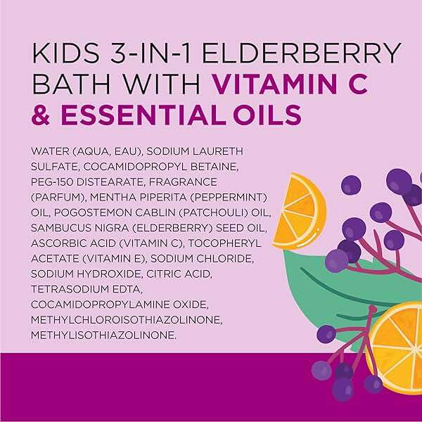 Dr Teal's Kids 3-in-1 Bubble Bath, Body Wash & Shampoo, Boost & Renew Elderberry with Vitamin C, 20 fl oz. (Pack of 3) - Image 8