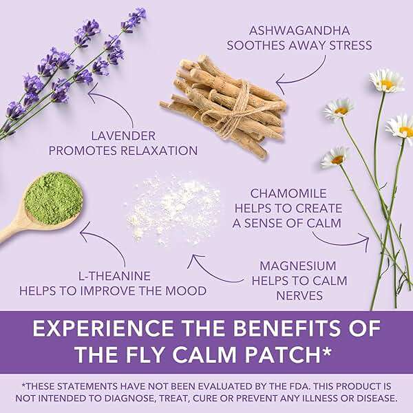 Laki Naturals Fly Calm Patch (1 Count, Pack of 8) - Relax Nerves, Support Stress - Natural Ingredients to Support Airplane Stress - Calm Your Fear of Flying Naturally - Image 3