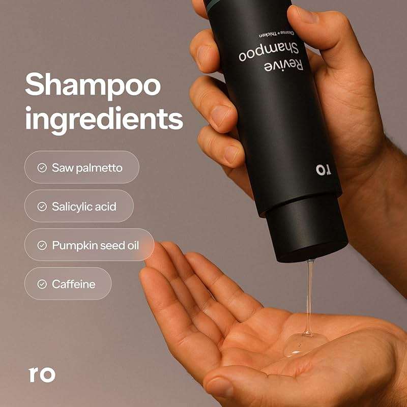 Ro Men's Revive Shampoo & Restore Conditioner Duo | Exfoliates, Clarifies, Fortifies & Moisturizes for Thicker Looking Hair, Made Without Sulfates, Parabens, or Phthalates | 8 fl oz (Pack of 2) - Image 3