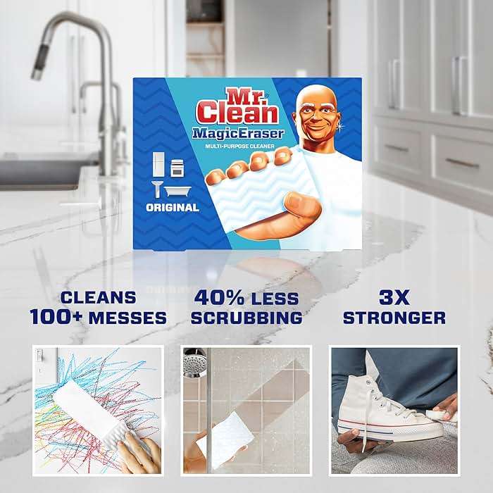 Mr. Clean Original Magic Eraser Cleaning Pads with Durafoam, 19 Count - Image 2