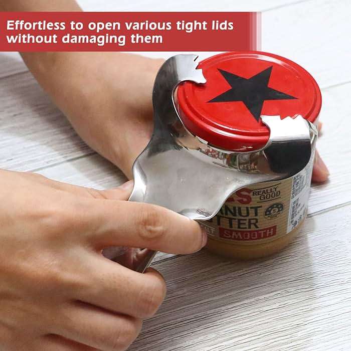 Octina Mason Jar Opener & Bottle Opener No Lid Dents or Damage, Manual Can Opener Easy Twist, Canning Jar Opener Top Remover Utensil for Various Lids - Image 4