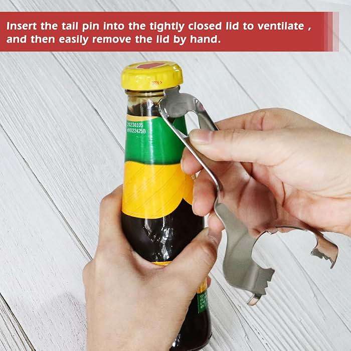 Octina Mason Jar Opener & Bottle Opener No Lid Dents or Damage, Manual Can Opener Easy Twist, Canning Jar Opener Top Remover Utensil for Various Lids - Image 6