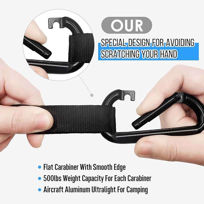 Grassman Camping Hammock Double & Single Portable Hammock with Tree Straps, Lightweight Nylon Parachute Hammocks Camping Accessories Gear for Indoor Outdoor Backpacking, Travel, Hiking, Beach - Image 6