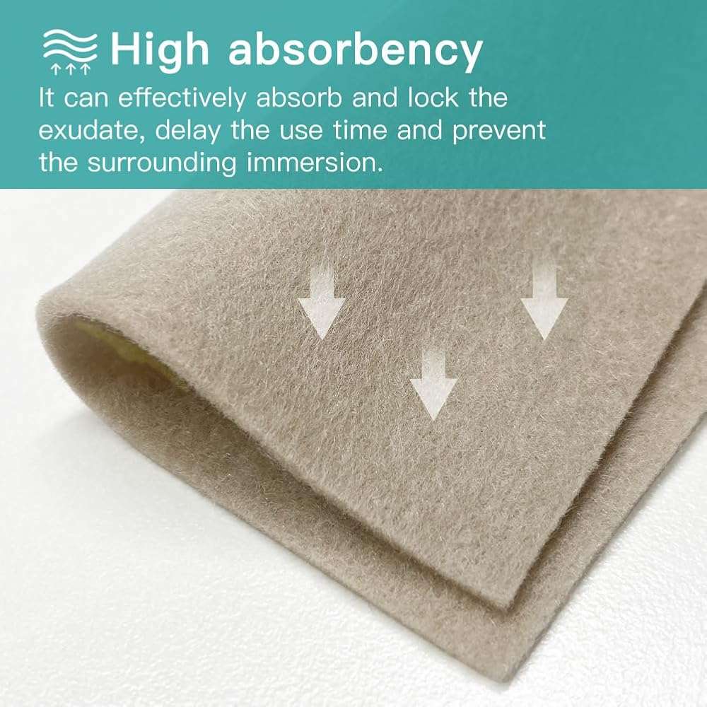 Dimora Upgrade Silver Calcium Alginate Wound Dressing -Silver-Infused Alginate Non Stick Gauze, Highly Absorbent Sterile Bandage Pads,4'' x 4'' Patches 5 Packs - Image 7