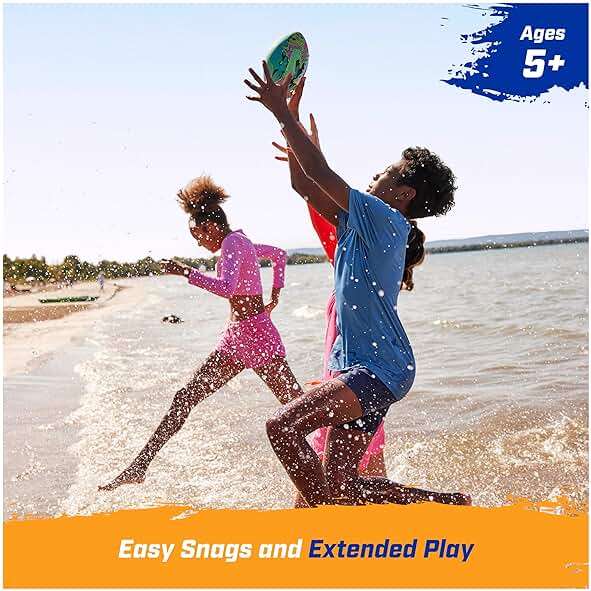 Swimways Hydro Waterproof Football, Outdoor Games for Adults and Kids, Swimming Pool Accessories and Pool Party Games,9.25 Inches, Green - Image 4