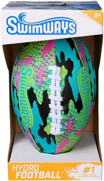 Swimways Hydro Waterproof Football, Outdoor Games for Adults and Kids, Swimming Pool Accessories and Pool Party Games,9.25 Inches, Green - Image 7