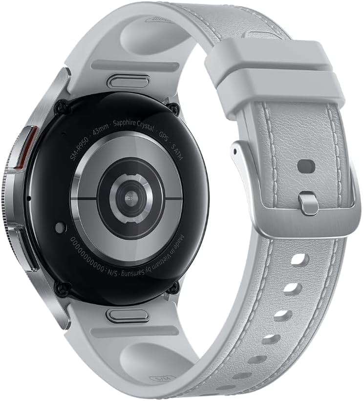 SAMSUNG Galaxy Watch 6 Classic 43mm Stainless-Steel Smartwatch w/Fitness Tracker, Heart Monitor, BIA Sensor, Bluetooth – Silver - Image 5