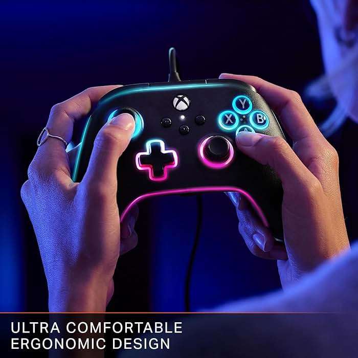 PowerA Advantage Wired Controller for Xbox Series X|S with Lumectra - Black, gamepad, wired video game controller, gaming controller, works with Xbox One and Windows 10/11, officially licensed - Image 6