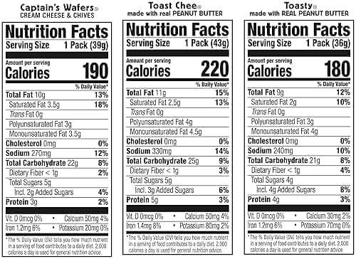 Lance Sandwich Crackers, Variety Pack, 3 Flavors, 10 Individually Wrapped Packs, 6 Sandwiches Each - Image 2