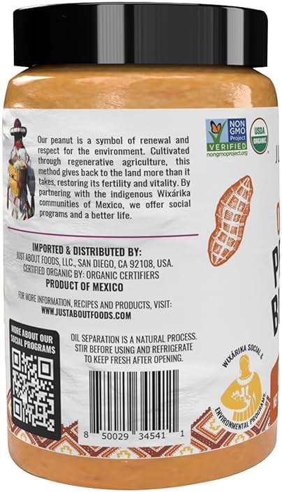 Just About Foods Organic & Keto Peanut Butter Creamy 1 lb Gluten-Free, No Sugar Added, No Palm Oil, Unsweetened Peanut Spread, USDA Organic & Non-GMO - Image 7