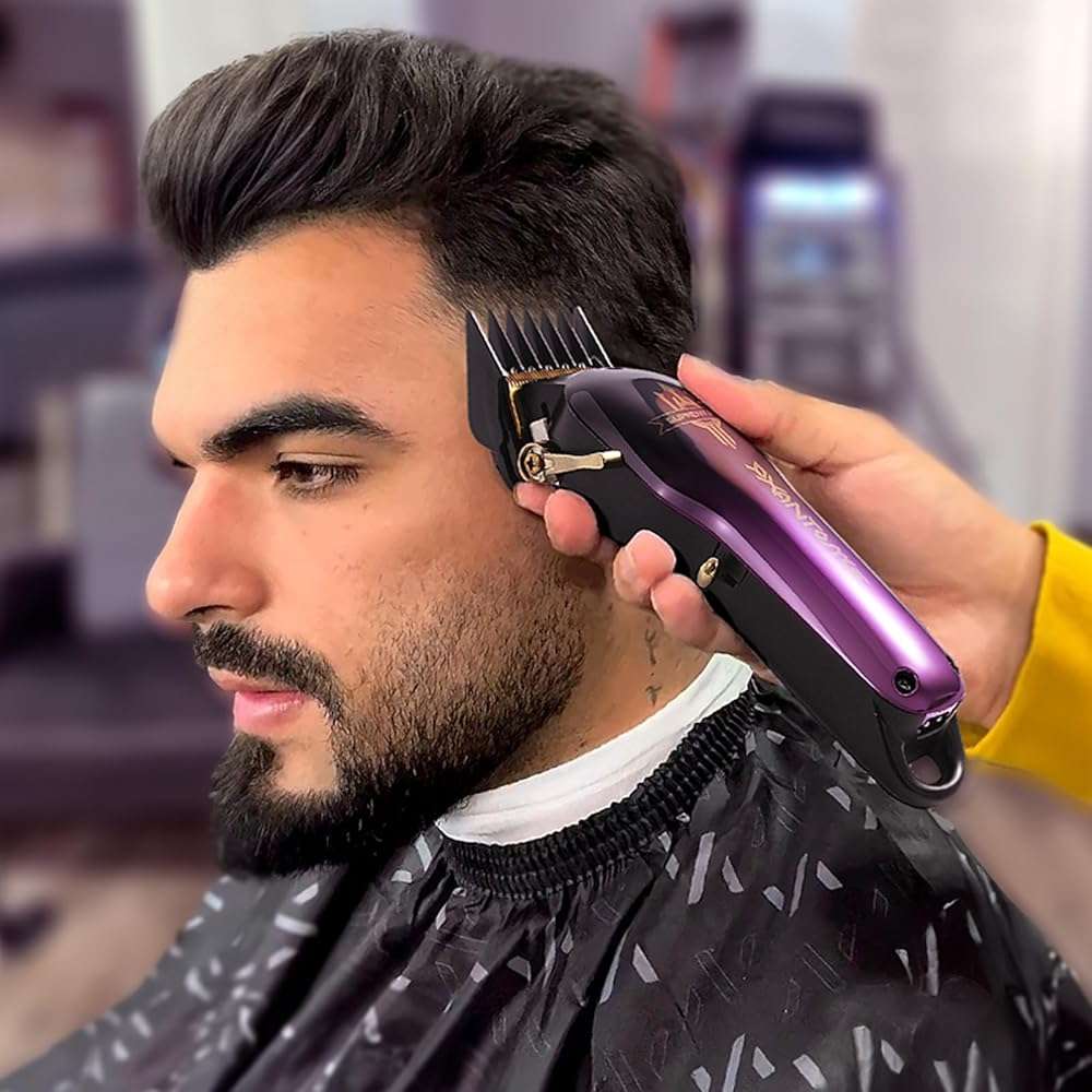 SUPRENT® PRO Professional Hair Clippers for Men- Premium Barber Clippers DLC-Coated Blade & Brushless Motor- Rechargeable Haircutting Kit with DIY Customizable Casing- Gift for Men - Image 7