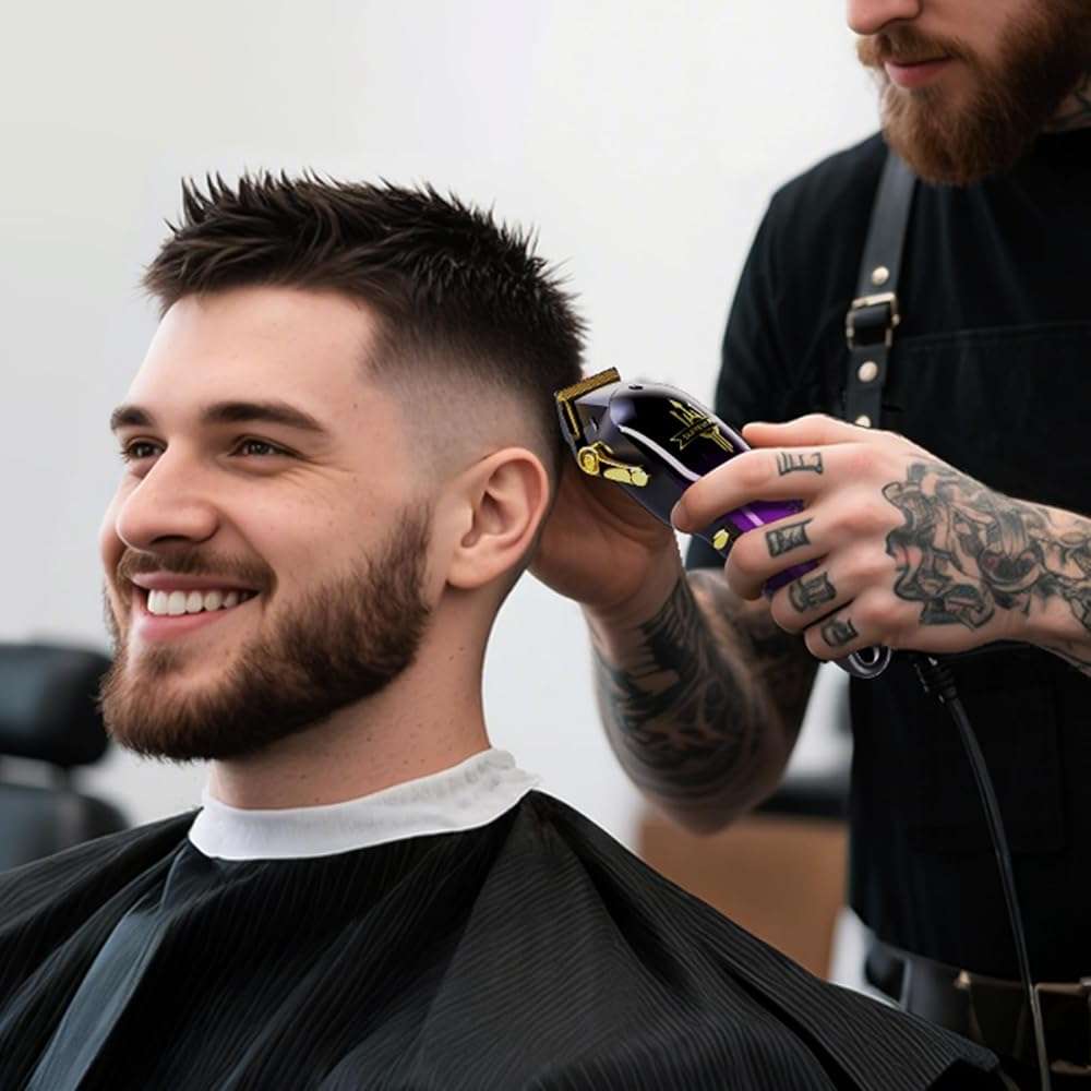 SUPRENT® PRO Professional Hair Clippers for Men- Premium Barber Clippers DLC-Coated Blade & Brushless Motor- Rechargeable Haircutting Kit with DIY Customizable Casing- Gift for Men - Image 8