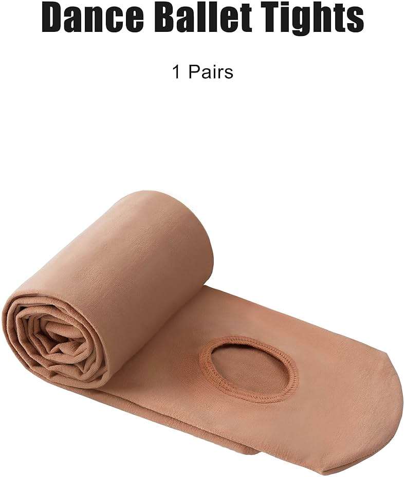 Yitoco Girls Women Dance Ballet Tights Transition Leggings Ultra Soft Convertible Tights for Students (Toddler/Kids/Adult) - Image 6