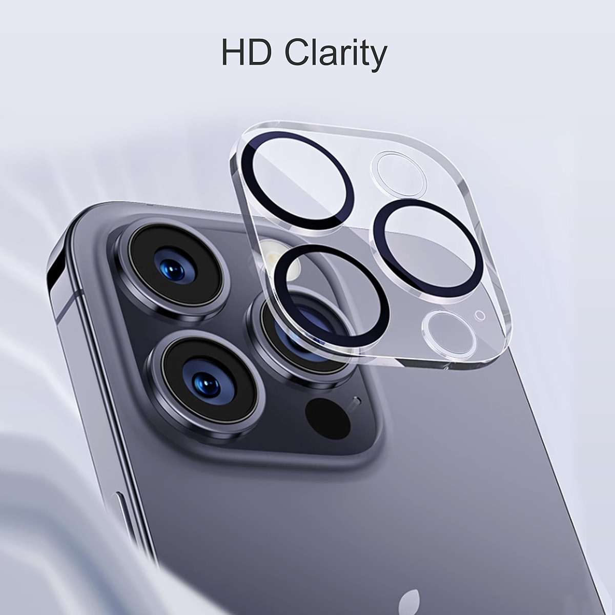 Ailun 3 Pack Camera Lens Protector for iPhone 15 Pro & iPhone 15 Pro Max,Tempered Glass,9H Hardness,Ultra HD,Anti-Scratch,Easy to Install,Case Friendly [Does not Affect Night Shots] - Image 3