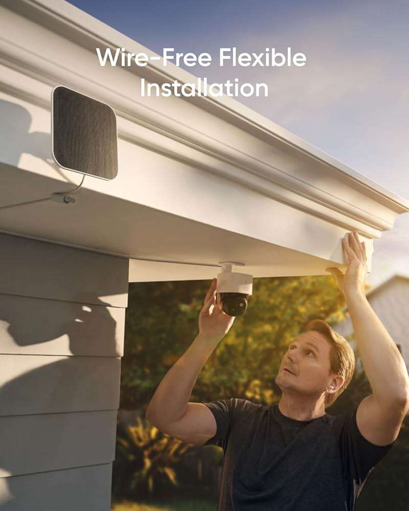 eufy Security 3K Dual Camera, SoloCam S340, Solar Security Cameras Wireless Outdoor, Cameras for Home Security, 360°Coverage, Pan & Tilt, No Blind Spots, No Monthly Fee, Built-in 8GB - Image 6