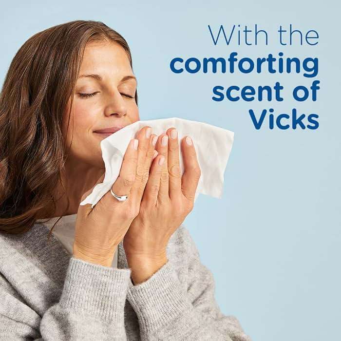 Puffs Plus Lotion with Vicks Facial Tissues, 4 Cubes, 48 Tissues per Box (192 Tissues) [Packaging May Vary] - Image 2
