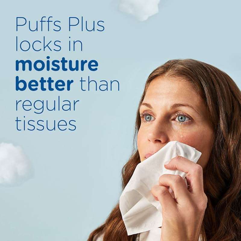 Puffs Plus Lotion with Vicks Facial Tissues, 4 Cubes, 48 Tissues per Box (192 Tissues) [Packaging May Vary] - Image 4