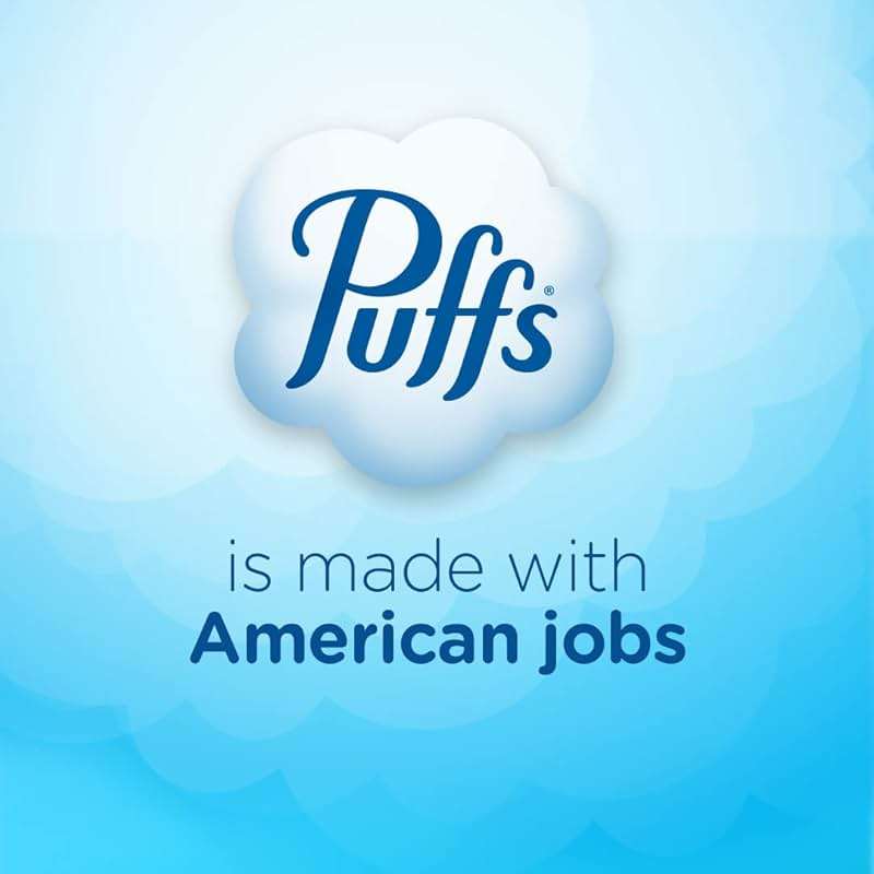 Puffs Plus Lotion with Vicks Facial Tissues, 4 Cubes, 48 Tissues per Box (192 Tissues) [Packaging May Vary] - Image 8