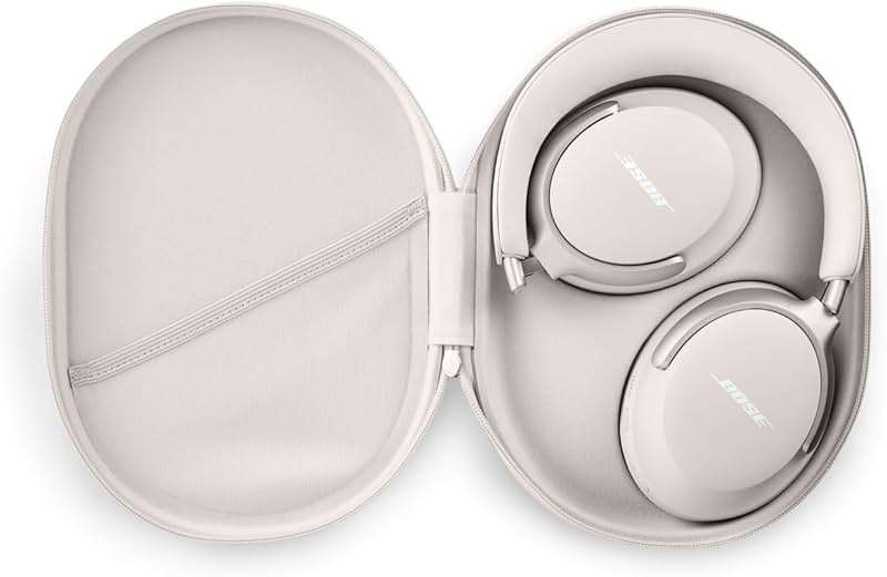 Bose QuietComfort Ultra Bluetooth Headphones, Wireless Headphones with Spatial Audio, Over Ear Noise Cancelling with Mic, Up to 24 Hours of Playtime, White Smoke - Image 4