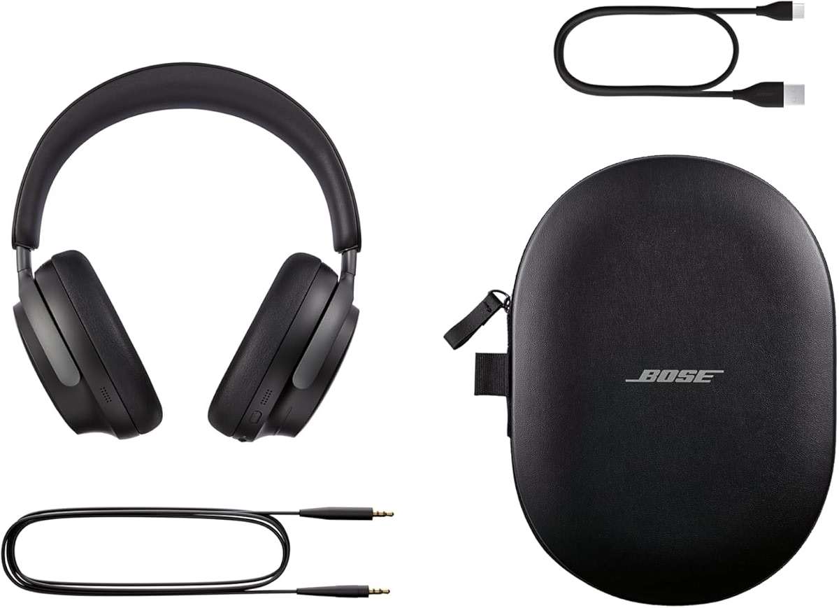 Bose QuietComfort Ultra Bluetooth Headphones, Wireless Headphones with Spatial Audio, Over Ear Noise Cancelling with Mic, Up to 24 Hours of Playtime, Black - Image 4