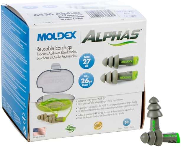 Moldex Alphas™ Uncorded Reusable Earplug in Pocket-Pak Plus 6430, NRR 27dB - Image 1