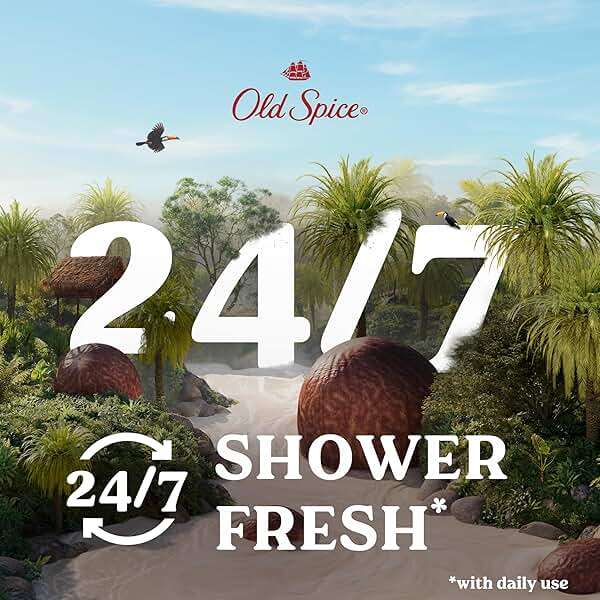 Old Spice Cleansing Body Wash for Men, 24/7 Shower Fresh with Lasting Scent, Restore & Renew, Gentle on Skin, Vitamin B3, Moisturize with Shea Butter Scent, 18 oz (Pack of 4) - Image 4