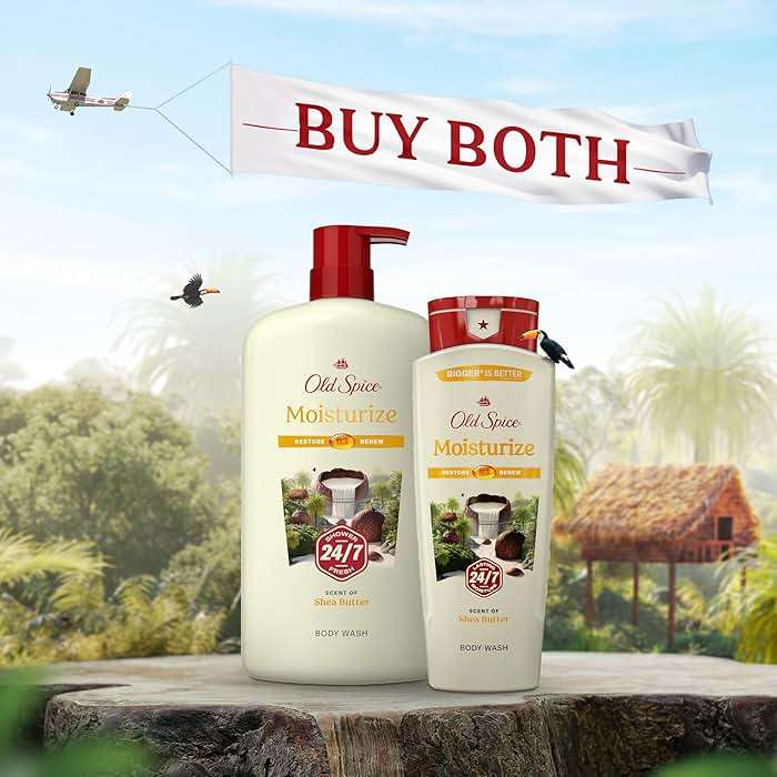 Old Spice Cleansing Body Wash for Men, 24/7 Shower Fresh with Lasting Scent, Restore & Renew, Gentle on Skin, Vitamin B3, Moisturize with Shea Butter Scent, 18 oz (Pack of 4) - Image 8