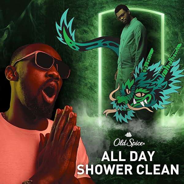 Old Spice Cleansing Body Wash for Men, 3X Defense, 24/7 Shower Fresh with Lasting Scent, 2-in-1 Body & Face Wash, Dragonblast Scent, 24 oz (Pack of 4) - Image 5