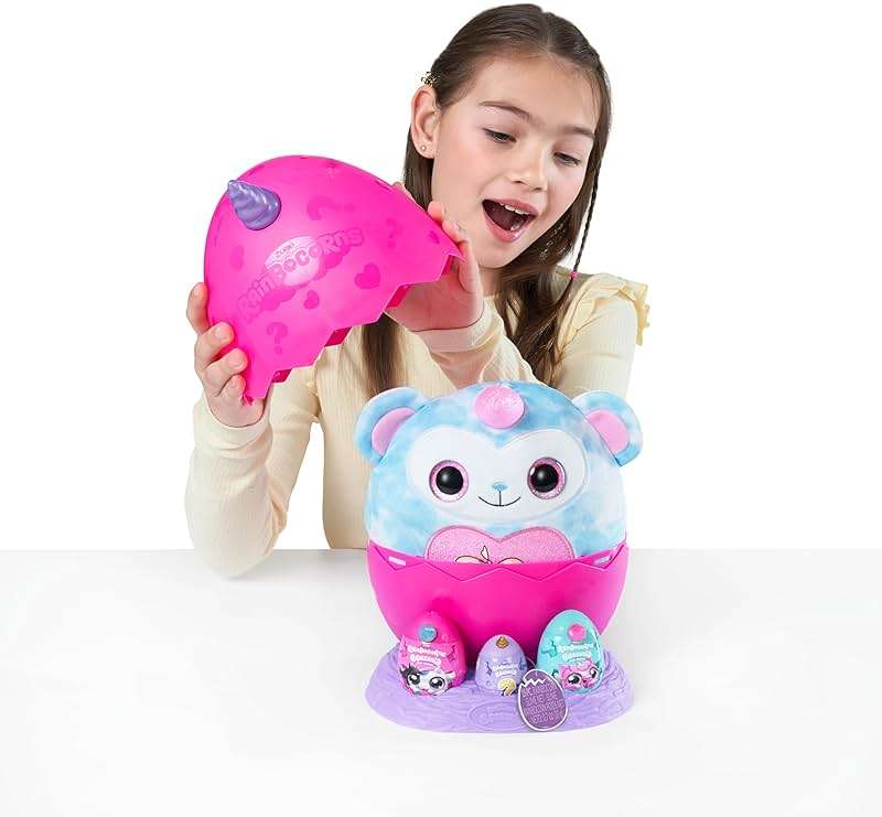 Rainbocorns Eggzania Mini Mania Panda Plush Surprise Unboxing with Animal Soft Toy, Idea for Girls with Imaginary Play by ZURU - Image 2