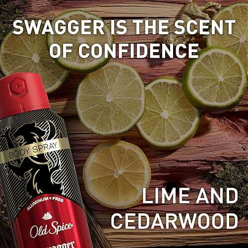 Old Spice Aluminum Free Body Spray for Men, 24/7 Signature Scent & Lasting Freshness, All-Day Odor Protection, Easy Application, Swagger with Cedarwood, Apple, & Fresh Herbs Scent, 5.1 oz (Pack of 3) - Image 7