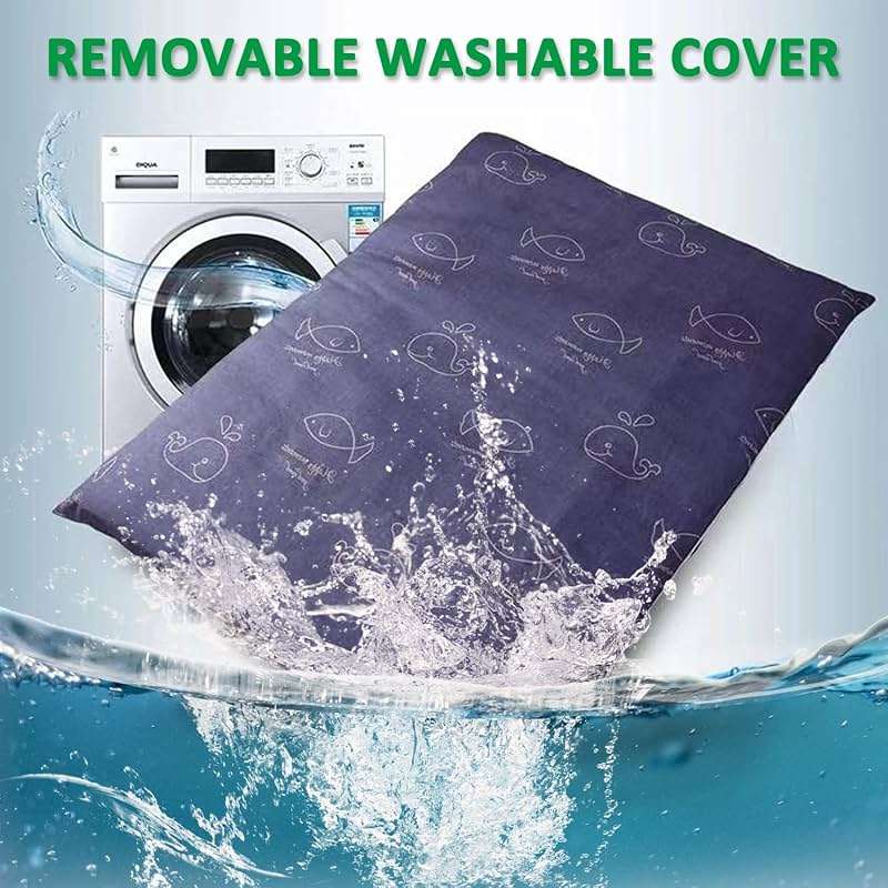 Futon Floor Mattress Cover with Zipper,100% Cotton Cover for Traditional Shikibuton Futon Mattress Protective Cover,Soft Machine Washable,Fox,King/180x200cm - Image 7