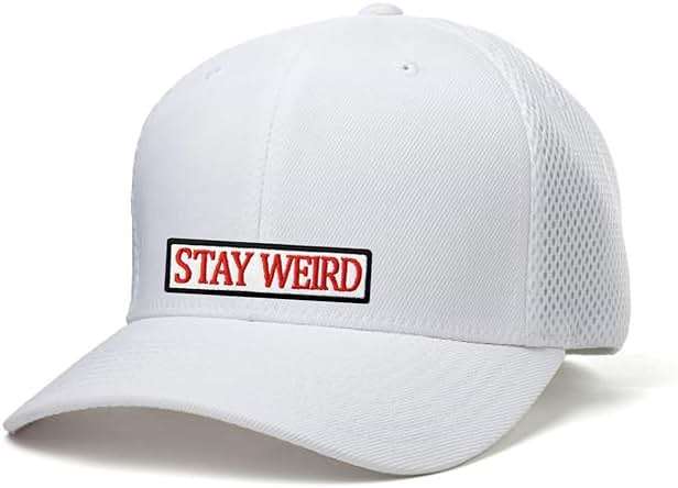 DAMORR – Stay Weird Patch – Embroidery Patch – Iron On Patch/Sew On Patch – Patches for Clothes, Backpack, Jackets, Caps etc (White) - Image 4