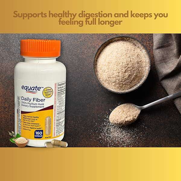 Daily Fiber Psyllium Husk Capsules, 160ct (Pack of 1) Supplement for Regularity & Digestive Support, Boxed by Fusion Shop Store - Image 4