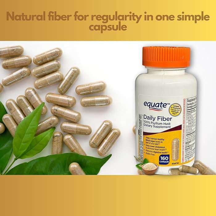 Daily Fiber Psyllium Husk Capsules, 160ct (Pack of 1) Supplement for Regularity & Digestive Support, Boxed by Fusion Shop Store - Image 7