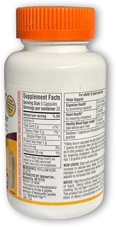 Daily Fiber Psyllium Husk Capsules, 160ct (Pack of 1) Supplement for Regularity & Digestive Support, Boxed by Fusion Shop Store - Image 8