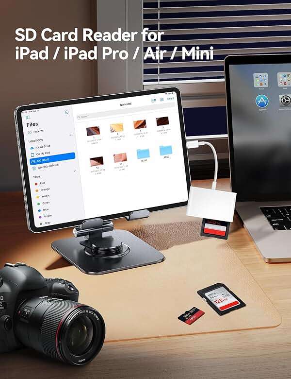 USB C to SD Card Reader, BnmxTek SD Card Adapter with SD MicroSD USB 3 Ports, USBC Memory Card Reader for iPhone 15 16, iPad, Mac, MacBook Pro/Air, Android and More USB-C/Type C Devices - Image 4