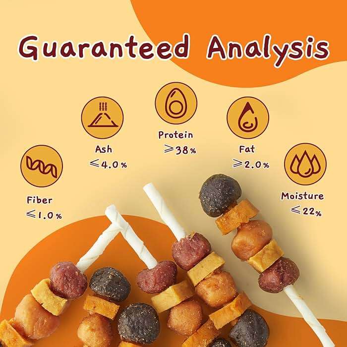 Jungle Calling Dog Treats, Multi-Flavor Kabob Dog Snacks, Edible Dog Kabobs, Made with Chicken, Duck, Beef, Sweet Potato and Pumpkin, Rawhide Sticks for Dogs - Image 7