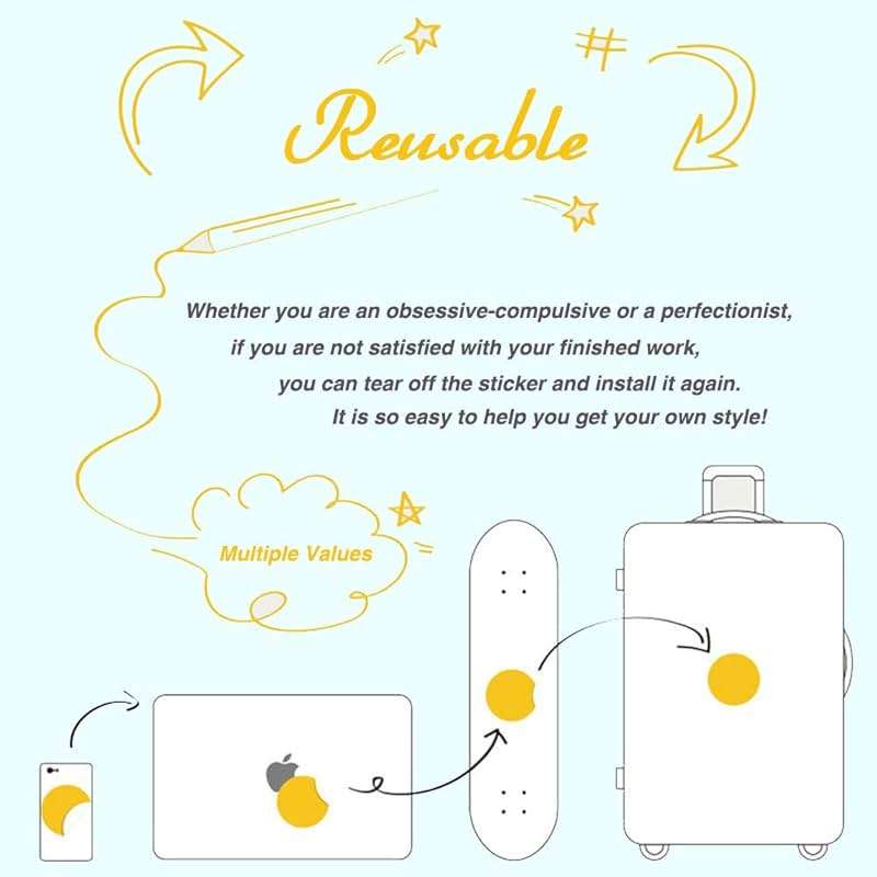 Ratgoo 50 Pcs Lovely Sun Stickers Pack – Cute Yellow Aesthetic Sunshine Waterproof Vinyl Decal Stickers for Water Bottles Laptop Luggage Cup Skateboard Guitar Journal Scrapbook - Image 5
