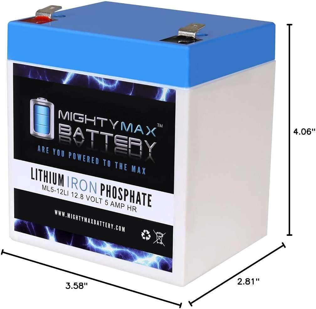 Mighty Max Battery 12V 5AH Lithium Replacement Battery Compatible with Razor Jr. Electric Wagon Ride-on Toy - Image 8