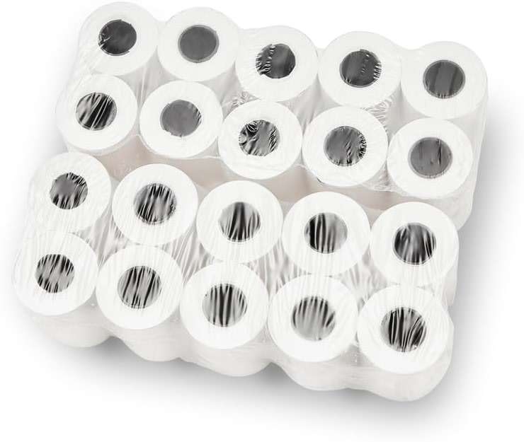 (5 Packs of 10 Rolls) 2 1/4 x 55 thermal paper rolls (50 Rolls) Specially made for Clover Flex Mini, Square Terminal, Ingenico VX 520, PMC05262 Credit Card Receipt Paper - Image 2